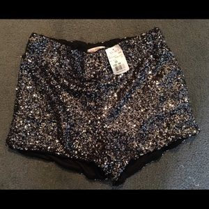 Sequin shorts