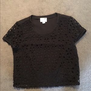 Black crop top