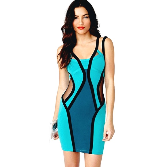 Nasty Gal 'Satisfaction Dress -Teal'