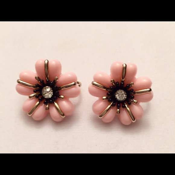 CORO Jewelry - VINTAGE PINK GOLD BROWN BLK CORO CLIP ON EARRINGS