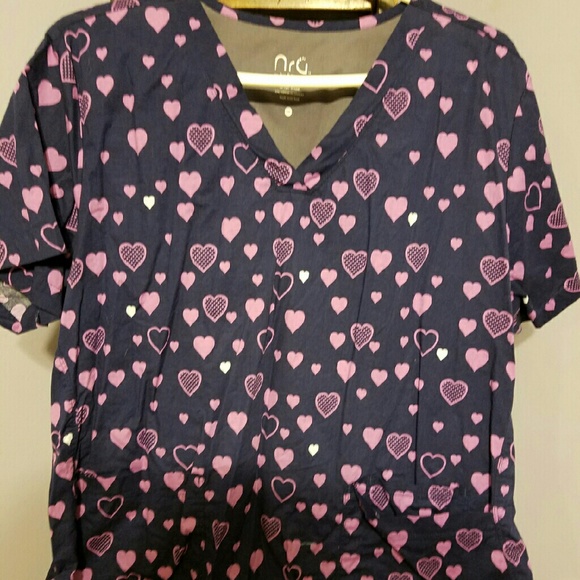 Navy scrub top