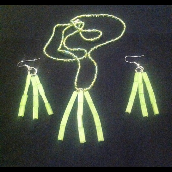 Necklace and matching earrings
