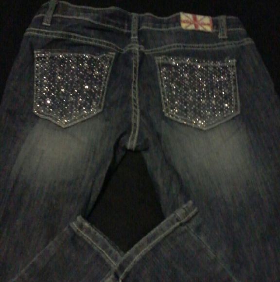 Distressed Rhinestones Skinny Jeans 9 - Picture 2 of 4
