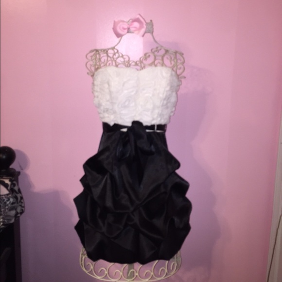 Black and white dress