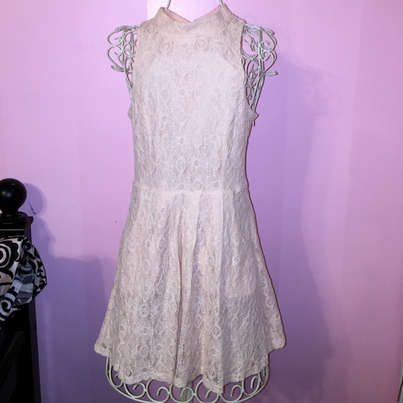 Light pink lace dress