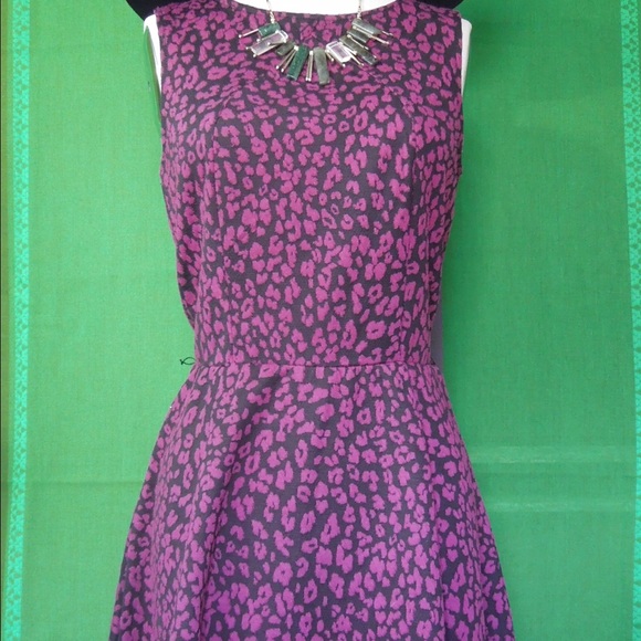 Subtle Leopard Print Fuchsia Deess