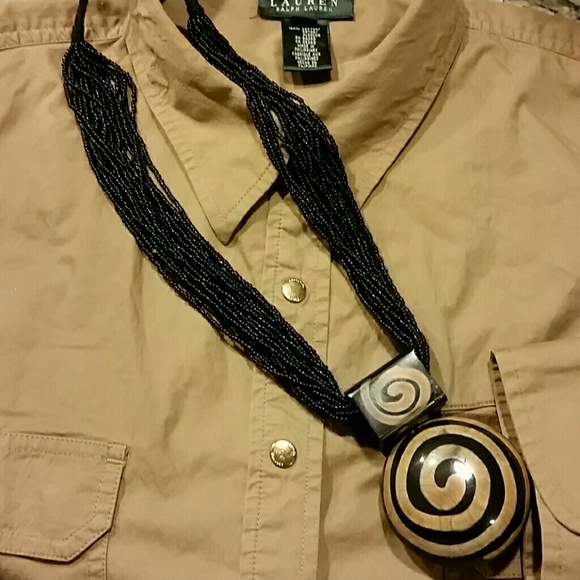 Handmade  necklace with Bone pendant - Picture 1 of 1