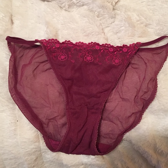 Burgundy Bra sz 34C an Panty sz M - Picture 4 of 4