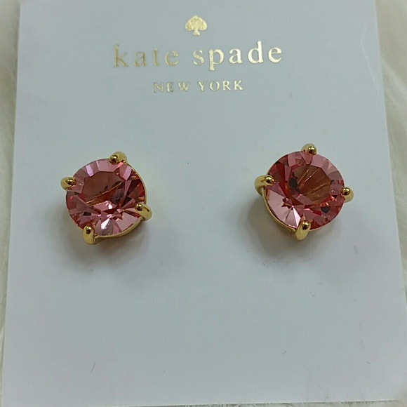♠️Last Pair♠️ kate spade pink crystal earrings - Picture 3 of 4