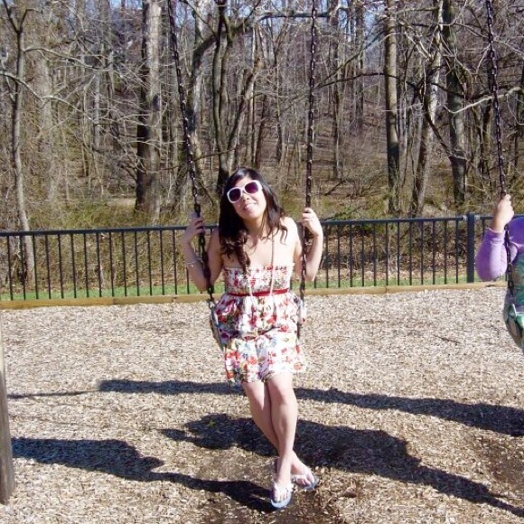 Forever 21 White Floral Strapless Dress - Picture 2 of 2