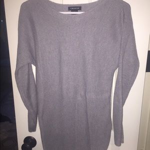 Women's Trouve gray Tunic Sweater