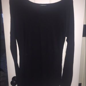Women's Trouve black tunic sweater
