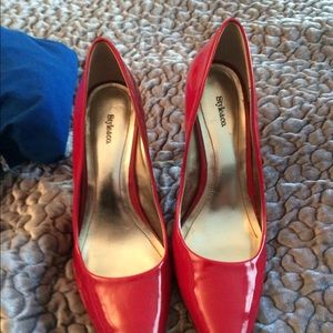 Sexy red pumps with stiletto heels MWOT