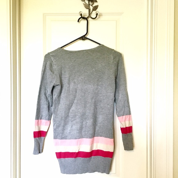 Pink & Grey Tunic Sweater - Picture 2 of 2