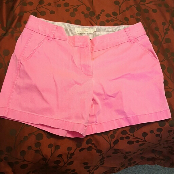 Pink J Crew Chino shorts