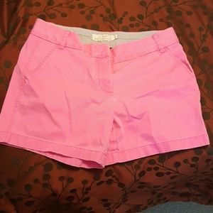 Pink J Crew Chino shorts
