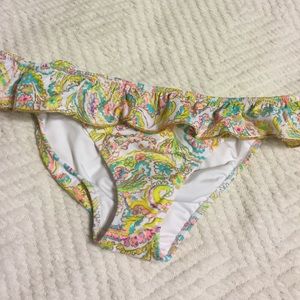 VS Paisley Print Ruffled Bikini Bottom