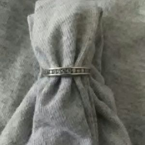 10 carat white gold diamond band