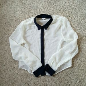 Super Shear White Blouse
