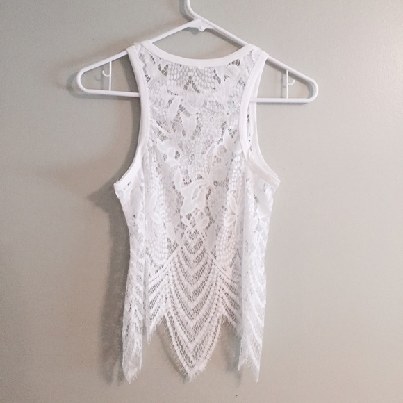 Last one! FLASH SALE❣ Draped Lace Tank - Picture 4 of 4