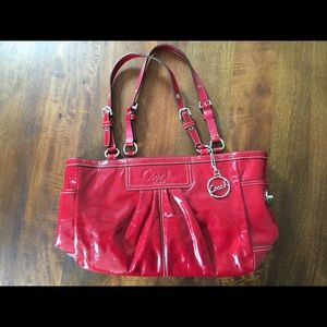 COACH Red Patent Leather Bag