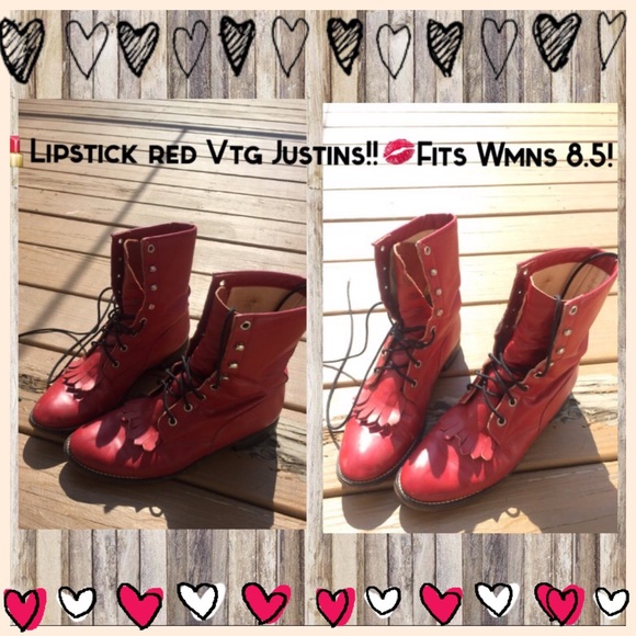 💄 Pinup Rebel vtg JUSTINS🇺🇸Festi! Faire! Vixen!