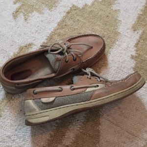 Sperry Top-sider Boat Shoes, Sz: 8.5, Color: Tan