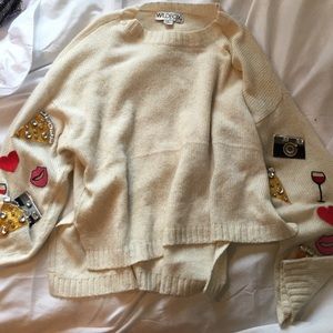 Wildfox emoji sweater