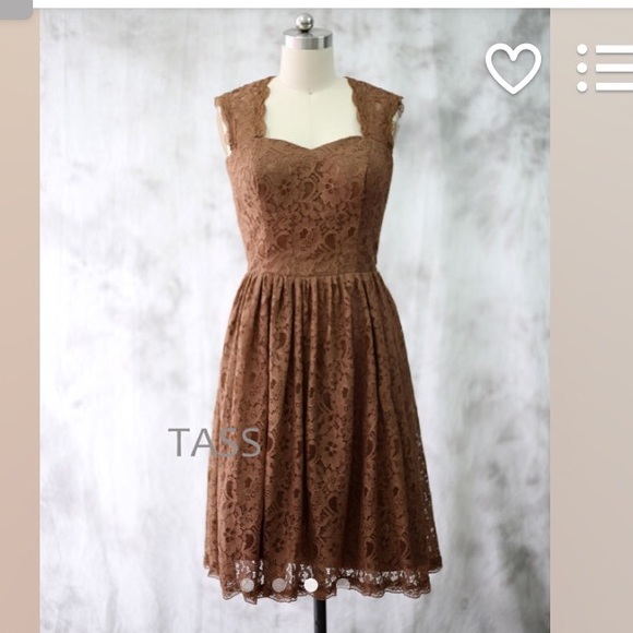 Size 14 Brown Lace Dress