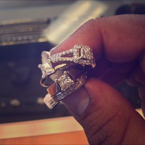 Princess cut engagement rings