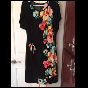 Tiana B black & floral dress