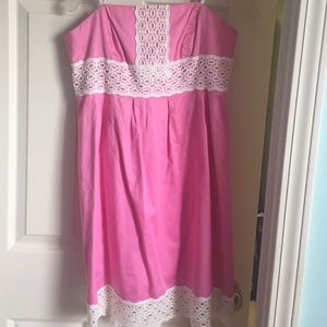 Lily Pulitzer strapless Dress size 6