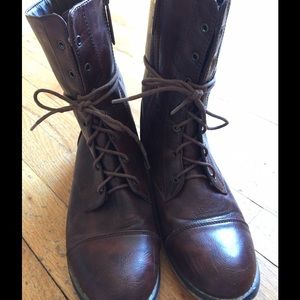 Brown Combat Boots Boots
