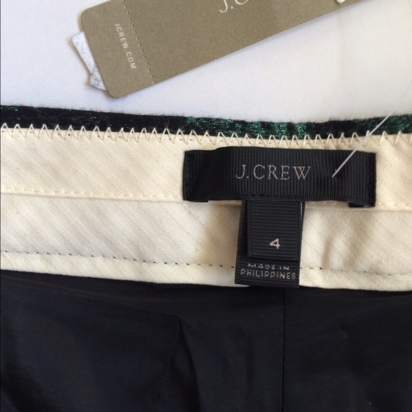 JCrew patio pant in evergreen jacquard - Picture 4 of 4