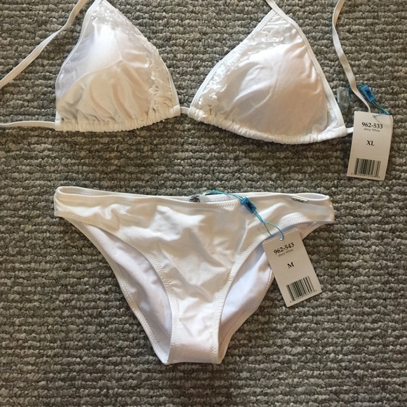"Heat" white swim suit