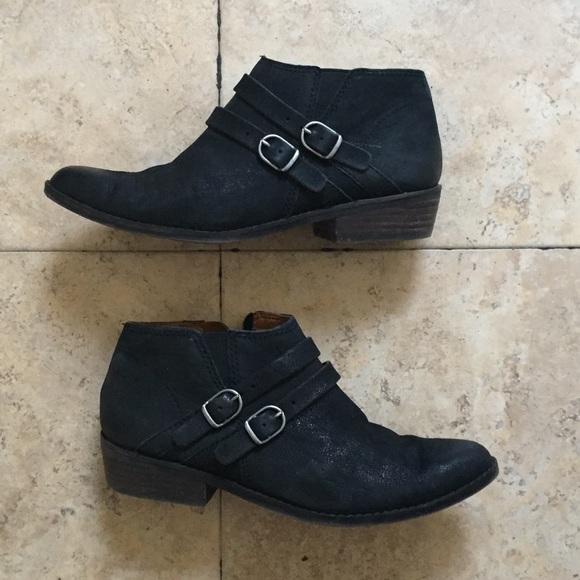 Lucky brand black booties