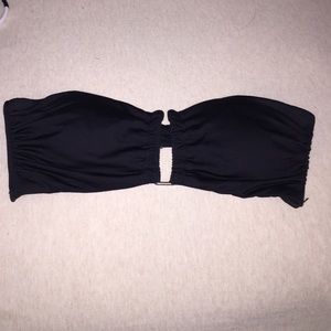 Black bandeau bikini top