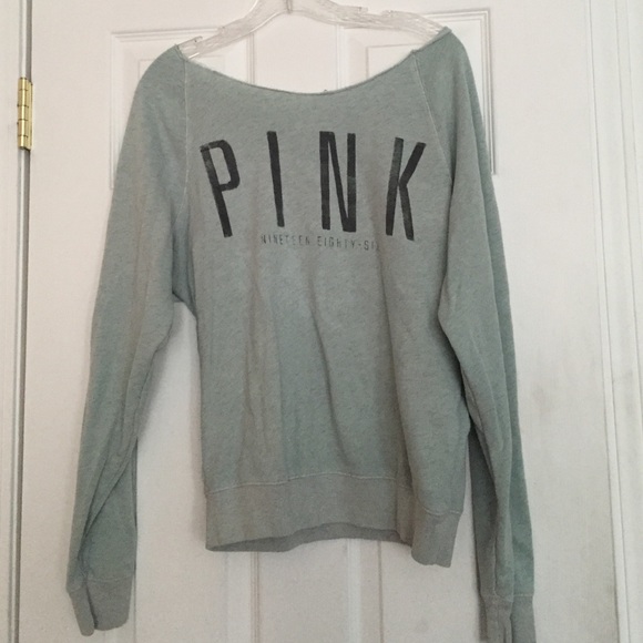 PINK off the shoulder sweatshirt