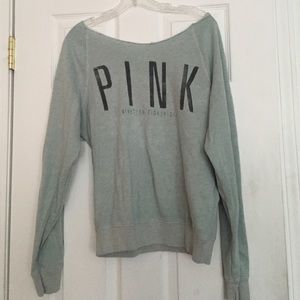 PINK off the shoulder sweatshirt