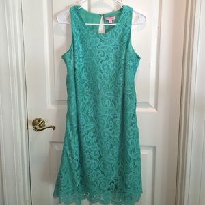 Lilly Pulitzer ✨ Blue Lace Shift Dress