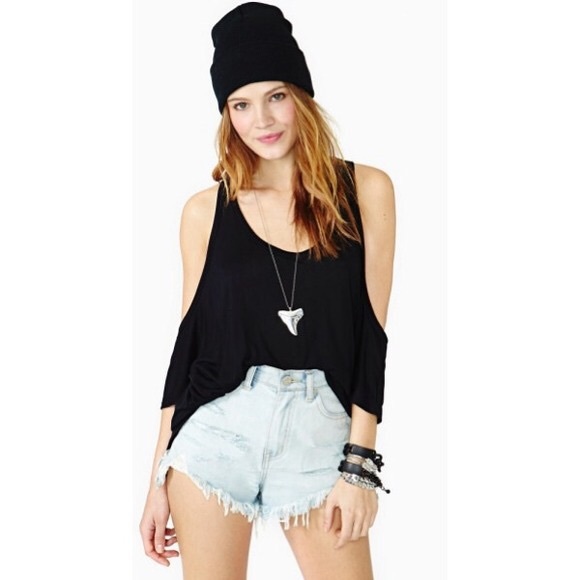 Nasty Gal Zephyr Cold Shoulder Top