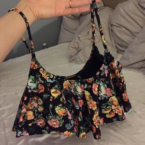 Floral bikini top
