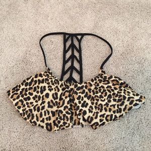 Victoria Secret PINK Leopard bathing suit top
