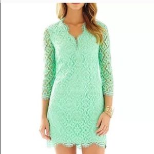 Lily Pulitzer Meryl Green Lace Dress size 6