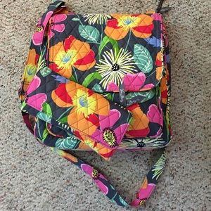 Vera Bradley mailbag satchel and wallet