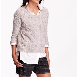 Cable Knit Cocoon Sweater