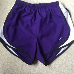 Nike purple track shorts
