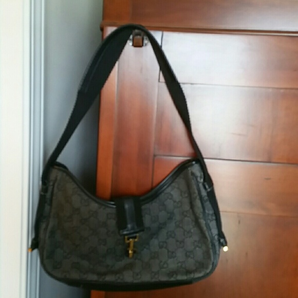 Black Denim Small Gucci Handbag