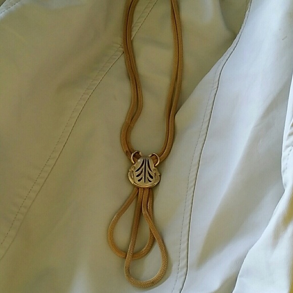 Vintage gold rope necklace