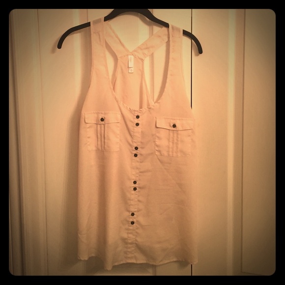 Off white tank top